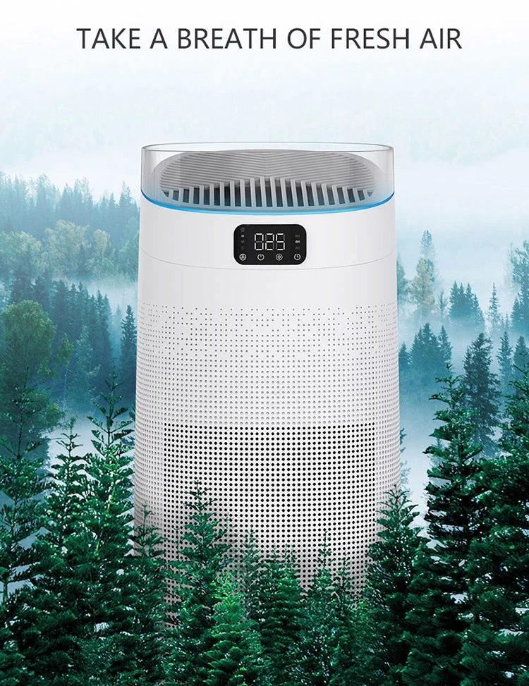 Home Office Portable HEPA Filter Laser Sensor High Cadr Air Purifier